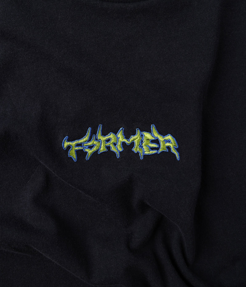 Former Proscription T-shirt – heavyweight tee met chest print en grote Proscription ruggraphic