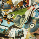 HUF From The Road SS Resort Shirt Multi met all-over collage artwork, camp collar en HUF branded buttons, verkrijgbaar bij Revert 95 Haarlem