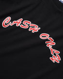 Cash Only Grid Logo Tee, heavyweight t-shirt van 100% cotton 6.5oz met screen print op de voorkant en geribbelde kraag, verkrijgbaar in White en Black, maten S-3XL, verkrijgbaar bij Revert 95 Haarlem