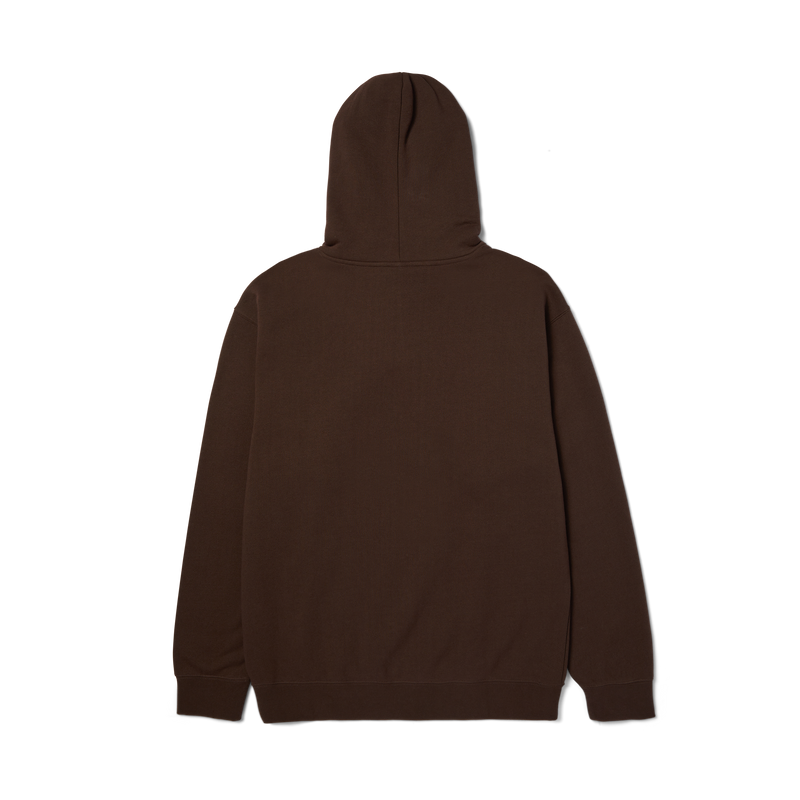 HUF H Star P/O Hoodie zwart fleece hoodie met H-logo en sterprint