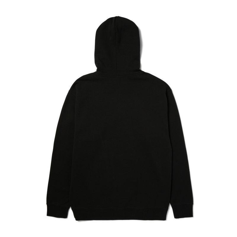 HUF H Star P/O Hoodie zwart fleece hoodie met H-logo en sterprint