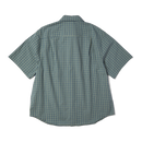 HUF H Star SS Plaid Shirt in Marine met yarn dyed micro plaid patroon, H Star borstzakje en HUF gegraveerde knoppen, verkrijgbaar bij Revert 95 Haarlem