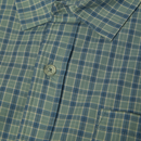 HUF H Star SS Plaid Shirt in Marine met yarn dyed micro plaid patroon, H Star borstzakje en HUF gegraveerde knoppen, verkrijgbaar bij Revert 95 Haarlem