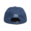 Quartersnacks Arch Cap, klassieke 6-panel cotton twill cap met direct geborduurd arch logo witte contraststitching en verstelbare buckle sluiting, verkrijgbaar bij Revert 95 Haarlem