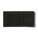 HUF 89 Wallet, 100% nylon tri-fold portemonnee met velcro closure embroidered HUF artwork op de buitenkant en interior multi-card holder, verkrijgbaar bij Revert 95 Haarlem