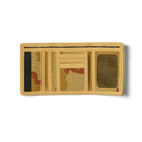 HUF 89 Wallet, 100% nylon tri-fold portemonnee met velcro closure embroidered HUF artwork op de buitenkant en interior multi-card holder, verkrijgbaar bij Revert 95 Haarlem