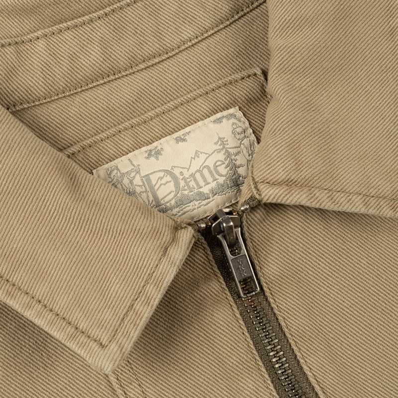 Denim Twill Jacket Khaki Washed shop je online bij Revert95.com of in de winkel