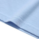 Hélas Caps Jazzy Tee in Pastel Blue met printed Hélas graphic op de voorkant en geribbelde ronde boord, verkrijgbaar bij Revert 95 Haarlem