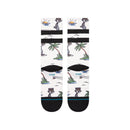Stance Kool Katz Surf Crew Canvas – sokken met kleurrijke surf-graphic, medium cushioning en zachte katoenblend