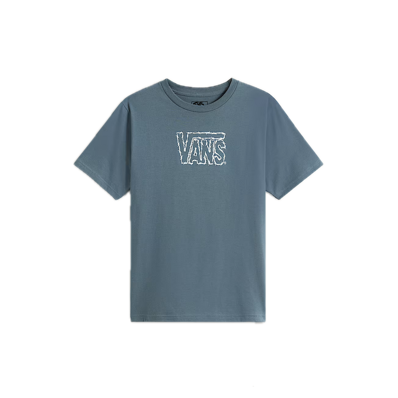 Vans Cactus Wire SS Kids Stormy Weather – kinder T-shirt in stormy weather blauw met cactus wire graphic op borst en rug