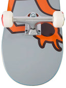 Toy Machine OG Monster Grey Complete skateboard 8.0 inch, 7-ply maple popsicle complete met silver Ruckus trucks witte Toy Machine 52mm wielen Pig lagers en OG Monster graphic in grey colorway volledig gemonteerd, verkrijgbaar bij Revert 95 Haarlem