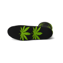 HUF OG Plantlife Sock in Black Green, crew sock van cotton poly blend met spandex met all-over jacquard-knit Plantlife patroon in de originele zwart groene colorway athletic ribbed upper Kushioned footbed en reinforced heel en toe, verkrijgbaar bij Revert 95 Haarlem