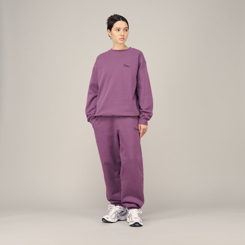 De Dime Classic Small Logo Crewneck VIOLET shop je online bij Revert95.com of in de winkel