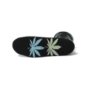 HUF Plantlife Multi Sock, crew sock van 55% cotton 43% polyester 2% spandex met all-over jacquard-knit Plantlife patroon in meerdere kleuren athletic ribbed upper Kushioned footbed en reinforced heel en toe, verkrijgbaar bij Revert 95 Haarlem