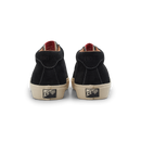 Last Resort AB VM001 Mid Black White – mid-top skateschoen van zwart suède met witte zool en subtiele branding