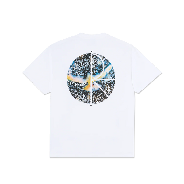 Polar Skate Co Fill Logo Tee – Searching For Peace – T-shirt van 100% katoen met Polar-logo op borst en grote artistieke backprint