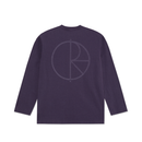 Polar Skate Co Steve LS Tee Stroke Logo – longsleeve T-shirt van katoen met geborduurd Stroke Logo