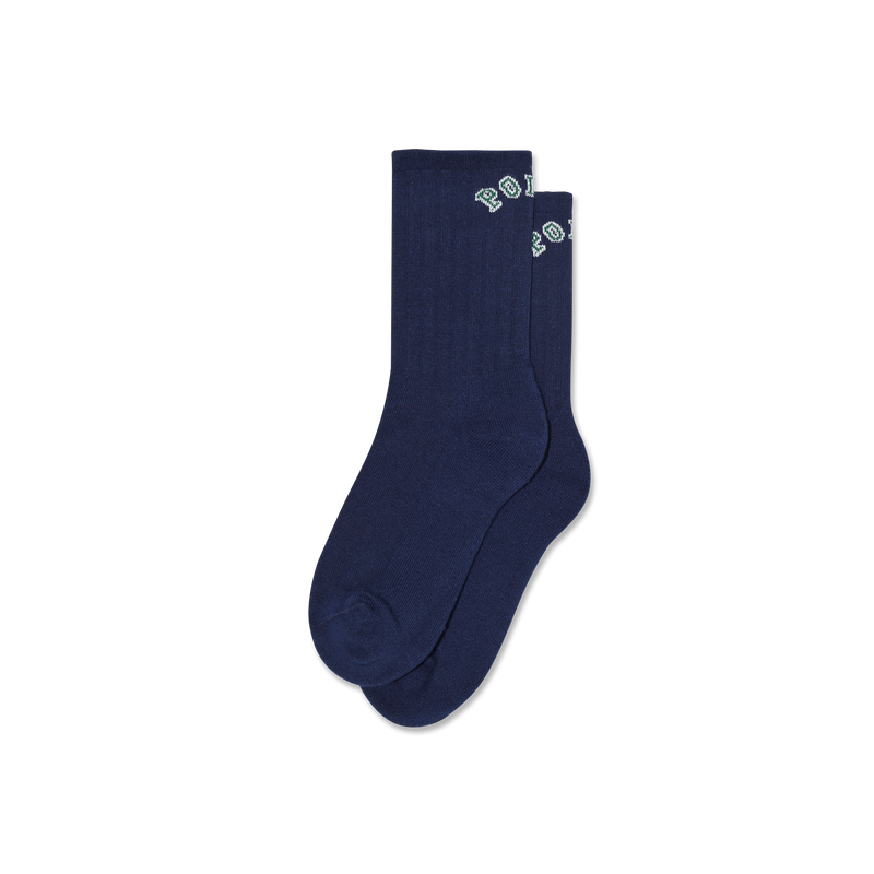 Polar Skate Co Large Ribs Socks College Logo