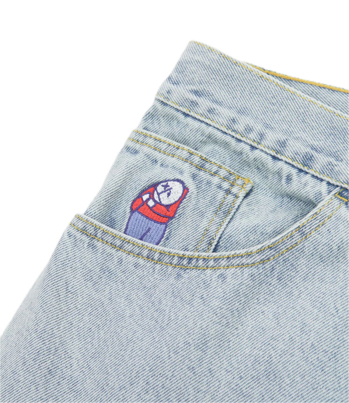 Polar Skate Co Big Boy Pants OG Logo Light Blue
