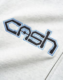 Cash Only Protocol Zip-Thru Hood Ash, heavyweight brushed terry hoodie van 100% cotton 12.5oz met distress wash, all-over camo print, YKK rits en embroidery op de borst, maten S-3XL, verkrijgbaar bij Revert 95 Haarlem.
