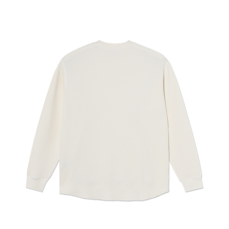 Polar Skate Co Dylan LS Tee Waffle Ivory