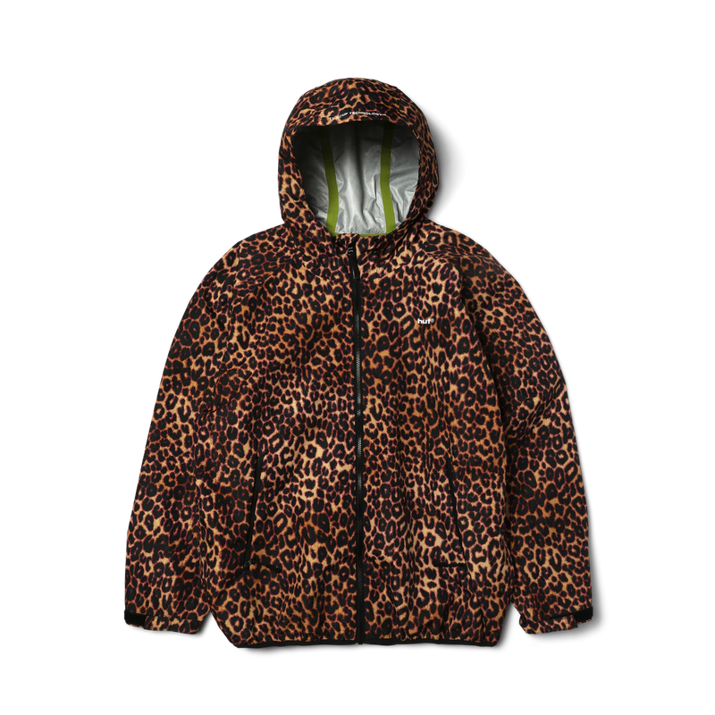 HUF Rainier Printed Shell Jacket Brown kopen | Revert 95 Haarlem