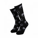 Santa Cruz Winkowski Eight Ballr Socks 2-Pack White Black, 80% cotton 17% polyester 3% elastane crew socks met all over jacquard Eight Ballr patroon van Erick Winkowski twee paar wit en zwart maat UK 7-11, verkrijgbaar bij Revert 95 Haarlem