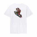 Santa Cruz Collage Hand T-Shirt, 100% organic cotton 180gsm jersey regular fit tee met Collage Hand Screaming Hand graphic als left chest print en back print verkrijgbaar in Faded Khaki en White, verkrijgbaar bij Revert 95 Haarlem