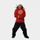 Santa Cruz Youth Classic Dot Hood in Ketchup met groot Classic Dot front en back print, verkrijgbaar bij Revert 95 Haarlem