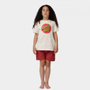 Santa Cruz Youth Classic Dot Swimshort verkrijgbaar in Ketchup en Black met Classic Dot print, verkrijgbaar bij Revert 95 Haarlem