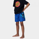 Santa Cruz Youth Screaming Hand Swimshort in Ultramarine met sublimated side print, verkrijgbaar bij Revert 95 Haarlem