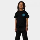 Santa Cruz Youth Roskopp Screaming Five T-Shirt verkrijgbaar in Black en Teal met groot back print, verkrijgbaar bij Revert 95 Haarlem