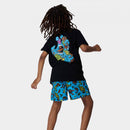 Santa Cruz Youth Roskopp Screaming Five T-Shirt verkrijgbaar in Black en Teal met groot back print, verkrijgbaar bij Revert 95 Haarlem