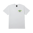 HUF Spark It Up SS Tee in White met Spark It Up graphic op center chest, verkrijgbaar bij Revert 95 Haarlem