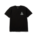 Huf x Spitfire Sticker Triple Triangle T-Shirt, t-shirt van 100% cotton met geprinte artwork op linkerborst en achterkant, verkrijgbaar in Black en White, classic fit, verkrijgbaar bij Revert 95 Haarlem