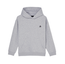 Element x Floor Summit Hoodie Kids Mid Grey Heather, gerecyclede hoodie met illustratie van Floor Van Het Nederend, kindermaten XS/8-XL/16, verkrijgbaar bij Revert 95 Haarlem