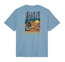 Element x Floor Marshmallo SS Tee Faded Denim, T-shirt van 100% biologisch katoen met puffdruk illustratie van Floor Van Het Nederend, 92 fit, maten XS-XL, verkrijgbaar bij Revert 95 Haarlem
