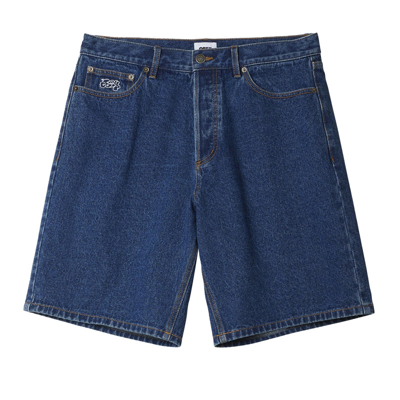 Bestel de Obey Bigwig Baggy Denim Short Stonewash Indigo veilig, gemakkelijk en snel bij Revert 95. Check onze website voor de gehele Obey collectie, of kom gezellig langs bij onze winkel in Haarlem.