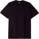 OBEY TORN ICON FACE ORGANIC FADED BLACK