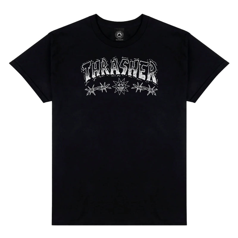 Bestel het Thrasher BARBED WIRE T-SHIRT veilig, gemakkelijk en snel bij Revert 95. Check onze website voor de gehele Thrasher collectie, of kom gezellig langs bij onze winkel in Haarlem.	