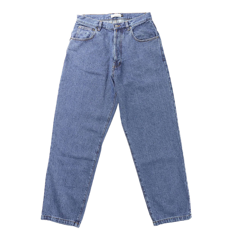 Bestel de Pop Trading Company drs denim pant stone washed veilig, gemakkelijk en snel bij Revert 95. Check onze website voor de gehele Pop Trading Company collectie, of kom gezellig langs bij onze winkel in Haarlem.	
