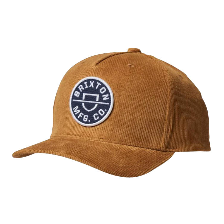 Bestel de Brixton CREST C MP SNAPBACK GOLDEN BROWN CORD veilig, gemakkelijk en snel bij Revert 95. Check onze website voor de gehele Brixton collectie, of kom gezellig langs bij onze winkel in Haarlem.	