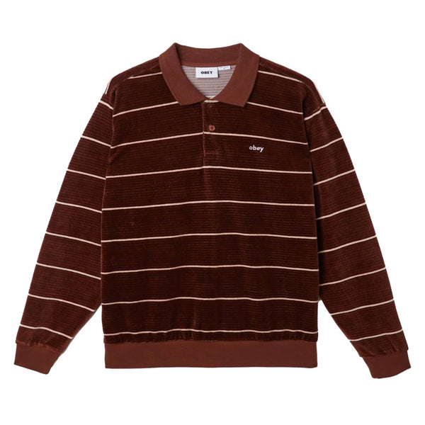 Bestel de Obey Astoria velour stripe polo ls veilig, gemakkelijk en snel bij Revert 95. Check onze website voor de gehele Obey collectie, of kom gezellig langs bij onze winkel in Haarlem.