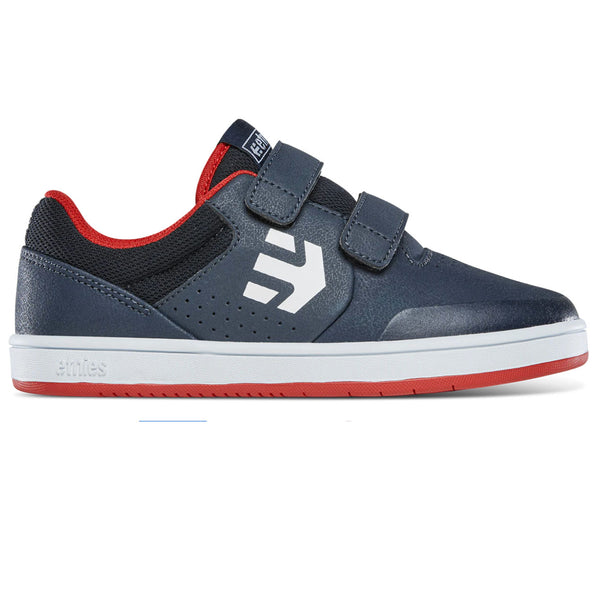 Bestel de Etnies LITTLE KIDS MARANA NAVY WHITE RED veilig, gemakkelijk en snel bij Revert 95. Check onze website voor de gehele Etnies collectie, of kom gezellig langs bij onze winkel in Haarlem.	