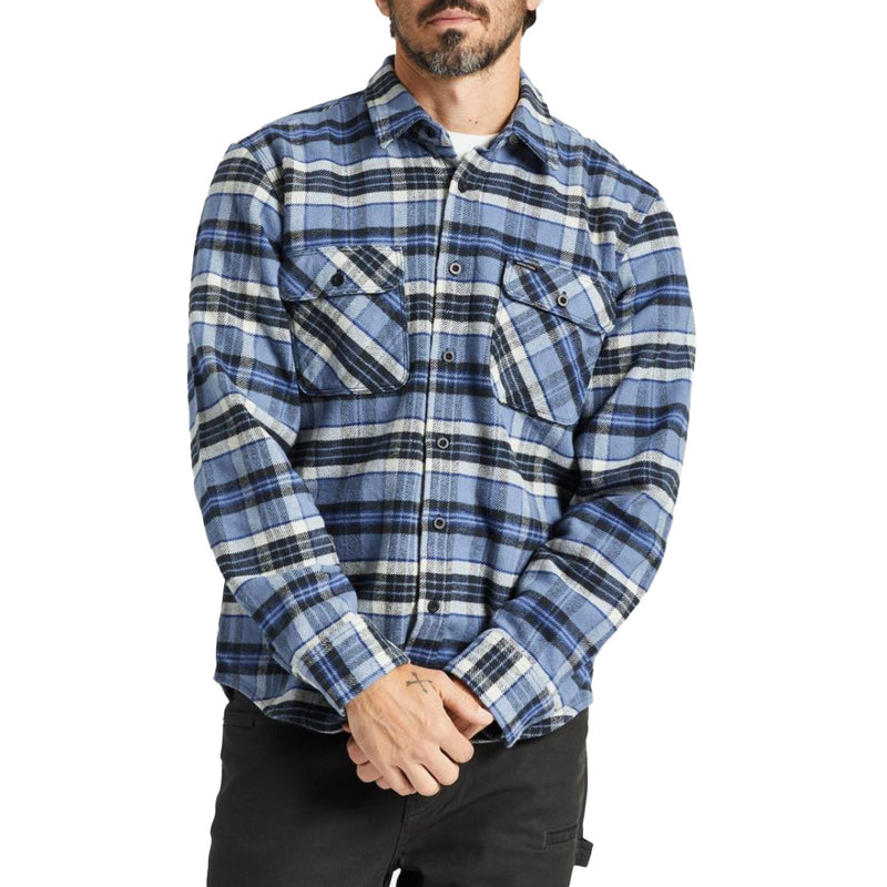 Bestel de Brixton BOWERY HEAVY WEIGHT L/S FLANNE FLINT BLUE/BLACK/MINERAL GREY veilig, gemakkelijk en snel bij Revert 95. Check onze website voor de gehele Brixton collectie, of kom gezellig langs bij onze winkel in Haarlem.	