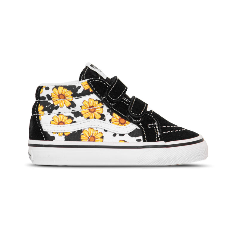 Bestel de Vans SK8-Mid Reissue VELCRO Cow Floral Multi True White Toddler veilig, gemakkelijk en snel bij Revert 95. Check onze website voor de gehele Vans collectie, of kom gezellig langs bij onze winkel in Haarlem.	