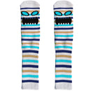 MONSTER FACE MINI STRIPES CREW SOCKS