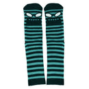 MONSTER FACE MINI STRIPES CREW SOCKS