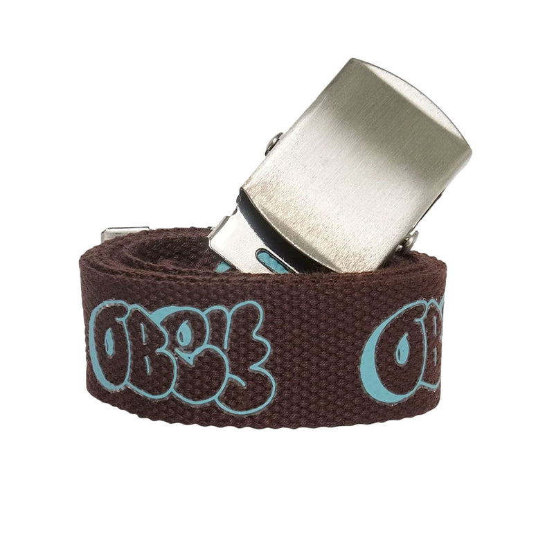 OBEY GRAFFITI BELT JAVA BROWN