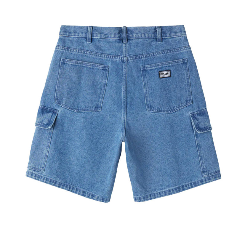 Bestel de Obey Bigwig baggy denim cargo short Light indigo wash indigo snel, gemakkelijk en veilig bij Revert 95. Check onze website voor de gehele Obey collectie of kom gezellig langs bij onze winkel in Haarlem.